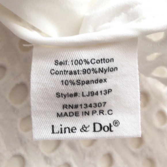 Line and Dot Ranael Eyelet Jacket Size Medium - Picture 9 of 10